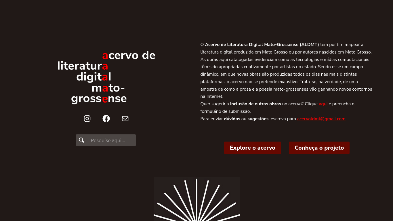 Captura de Tela do Acervo Digital de Literatura Mato Grossense